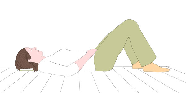 Alexander Technique lying down in semi-supine